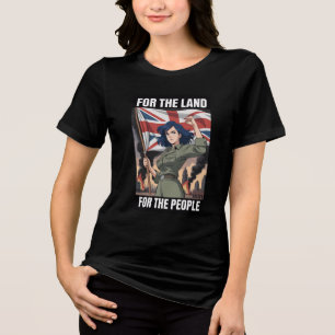 Triblenda Camiseta de la bandera de San Jorge del Reino Unid