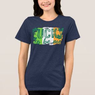 Triblenda Camiseta de la bandera irlandesa del Día de San Pa