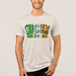 Triblenda Camiseta de la bandera irlandesa del Día de San Pa