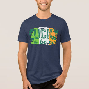 Triblenda Camiseta de la bandera irlandesa del Día de San Pa