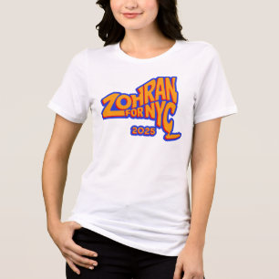 Triblenda Camiseta de la Campaña de Zohran 2025 Nueva York