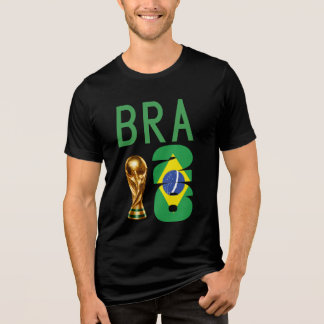 Triblenda Camiseta de la Copa Mundial Brasil 2026 con Nombre
