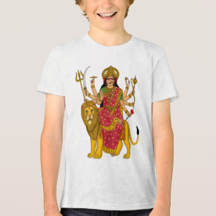 Triblenda Camiseta de la Diosa Durga