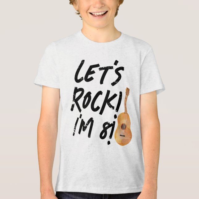 Triblenda Camiseta de la fiesta de cumpleaños de la música d (Anverso)