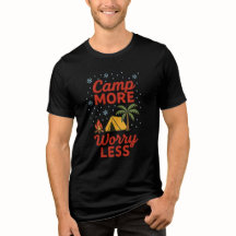 Camiseta de la naturaleza de senderismo con tienda