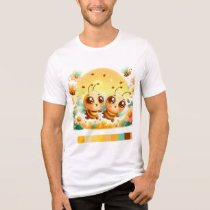 Triblenda Camiseta de la naturaleza dulce y alegre – Abeja F