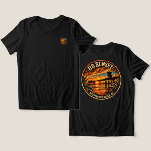 Triblenda Camiseta de la puesta de sol de Huntington Beach
