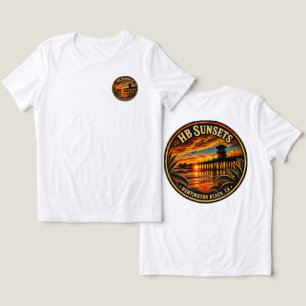 Triblenda Camiseta de la puesta de sol de Huntington Beach