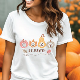 Triblenda Camiseta de la temporada acogedora de otoño