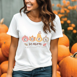 Triblenda Camiseta De La Temporada Acogedora De Otoño