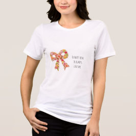 Triblenda Camiseta de lazo floral para mujer