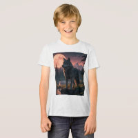 camiseta de lobo de ensueño