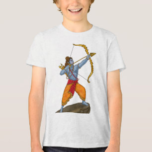 Triblenda Camiseta de Lord Rama – Arte devocional hindú de S