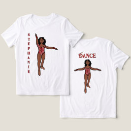 Triblenda Camiseta de majorette/bailarina roja animal
