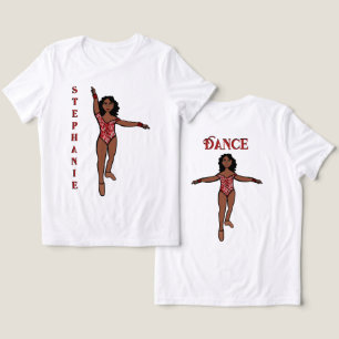 Triblenda Camiseta de majorette/bailarina roja animal 