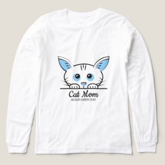 Triblenda Camiseta de Mamá Amante de Gatos Adorable