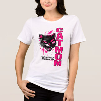 Triblenda Camiseta de Mamá de Gato Adorable C.A.T.M.O.M