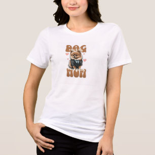 Triblenda Camiseta de Mamá de Perro – Silueta de Mamá y Perr