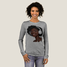 Triblenda Camiseta de manga larga con auriculares y vibracio