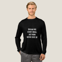 Camiseta de manga larga con cita motivacional – Tr