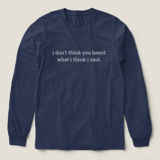 Triblenda Camiseta de manga larga con frase divertida, escuc