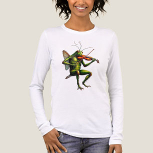 Triblenda Camiseta de manga larga con gráfico caprichoso de 