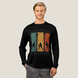 Triblenda Camiseta de manga larga con silueta de karate clás