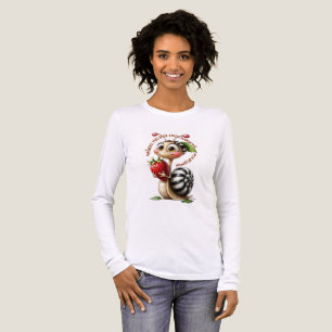 Triblenda Camiseta de manga larga de caracol de fresa