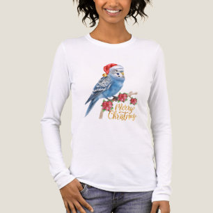 Triblenda Camiseta de manga larga de Navidad para periquito