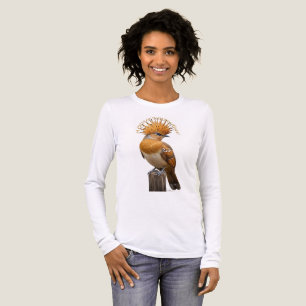 Triblenda Camiseta de manga larga del pájaro abubilla