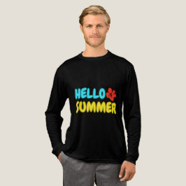 Triblenda Camiseta de manga larga Hello Summer