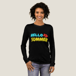 Triblenda Camiseta de manga larga Hello Summer