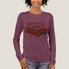 Triblenda Camiseta de manga larga Joyful Vibes
