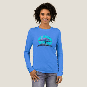 Triblenda Camiseta de manga larga para mujer Bonsaii Tree