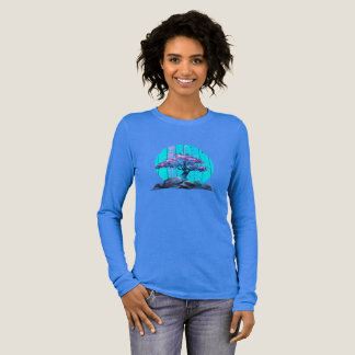 Triblenda Camiseta de manga larga para mujer Bonsaii Tree