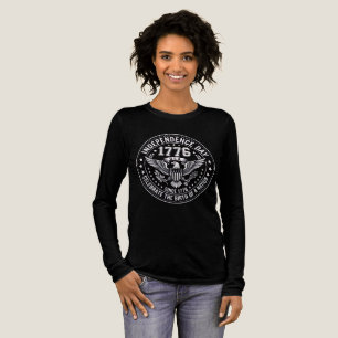 Triblenda Camiseta de manga larga para mujer vintage 1776 Dí