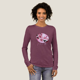 Triblenda Camiseta de manga larga Sakura para mujer