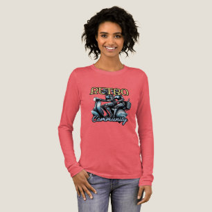 Triblenda Camiseta de manga larga Tri-blend para mujeres Bel