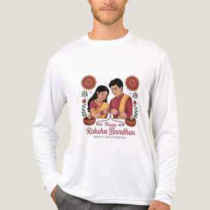 Triblenda Camiseta de manga larga triblend de Raksha Bandhan