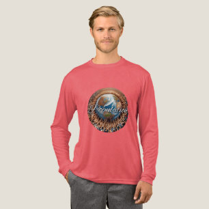 Triblenda Camiseta de manga larga triblend para hombre Bella