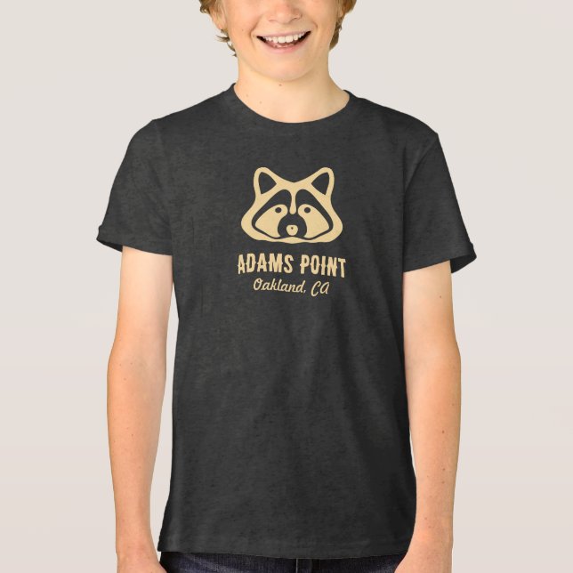 Triblenda Camiseta de Mapache de Adams Point (Anverso)