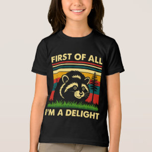 Triblenda Camiseta De Mapache Delight Primero De Todo
