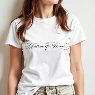 Triblenda Camiseta de Matrona de Honor – Camiseta elegante p