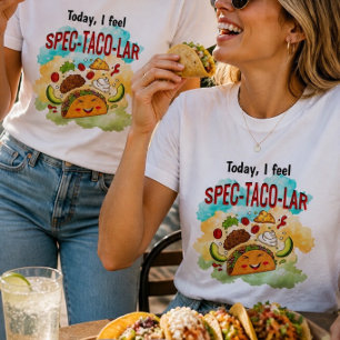 Triblenda Camiseta de mezcla triple para amantes de tacos to