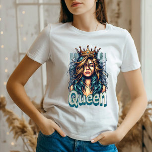 Triblenda camiseta de moda de Queen Crown Graphic