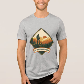 Triblenda Camiseta de montaña de turbina eólica retro - Natu