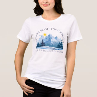 Triblenda Camiseta de montaña inspiradora 