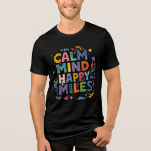 Triblenda Camiseta de Motivación para Corredores Calm Mind H