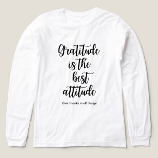 Triblenda Camiseta de Mujer Actitud de Gratitud es la Mejor 