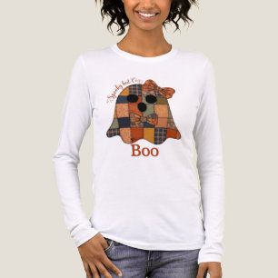 Triblenda Camiseta de mujer ADOM "Spooky but Cozy" Ghost
